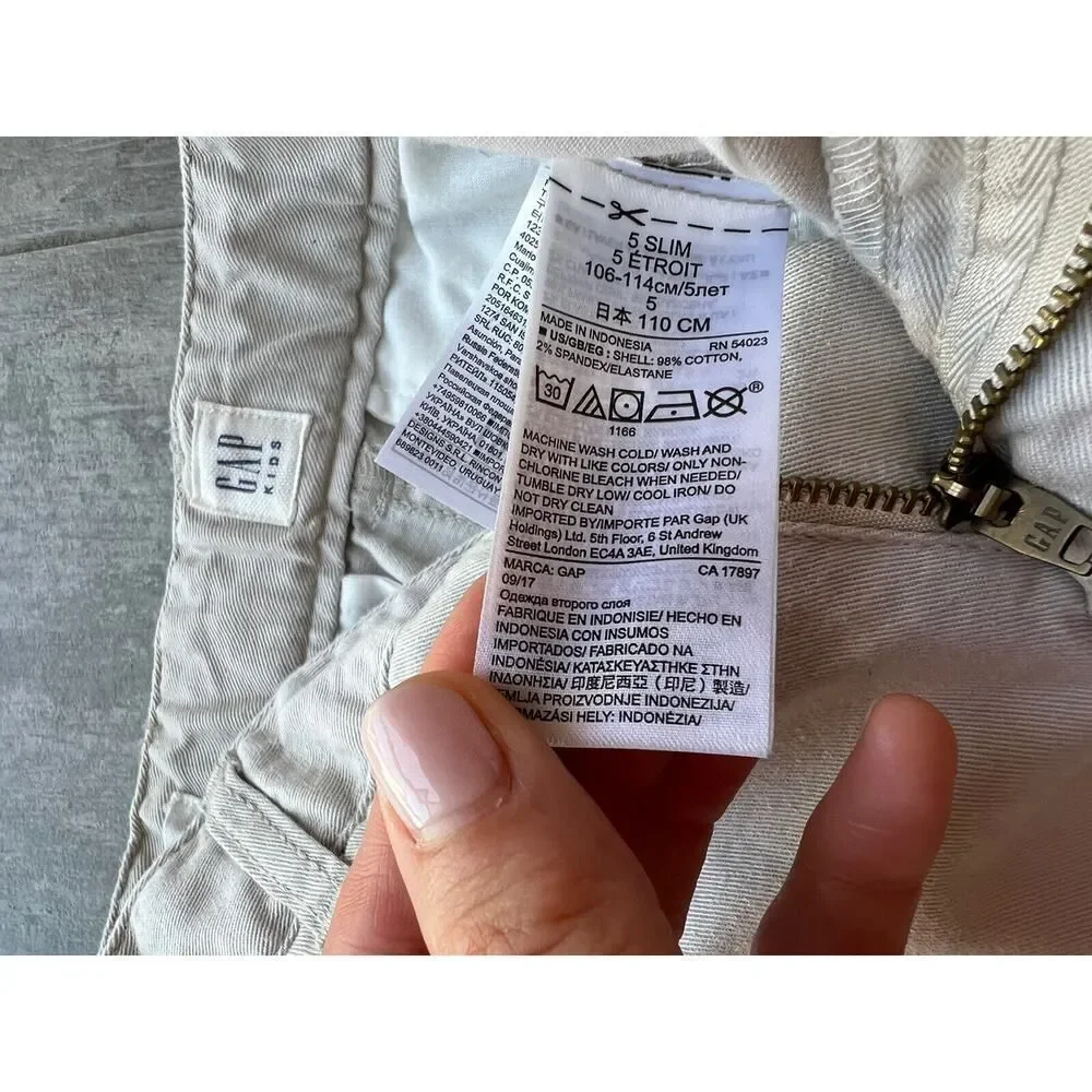 Gap Kids Toddler Boy Cargo Shorts Khaki Tan Cotton Everyday Casual Dressy 5 Slim